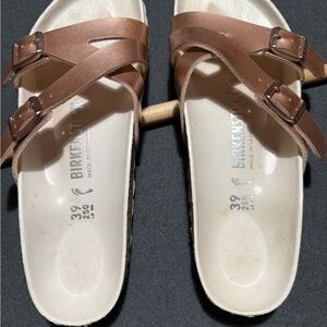 Birkenstock Women's Brown Double Strap Sandals